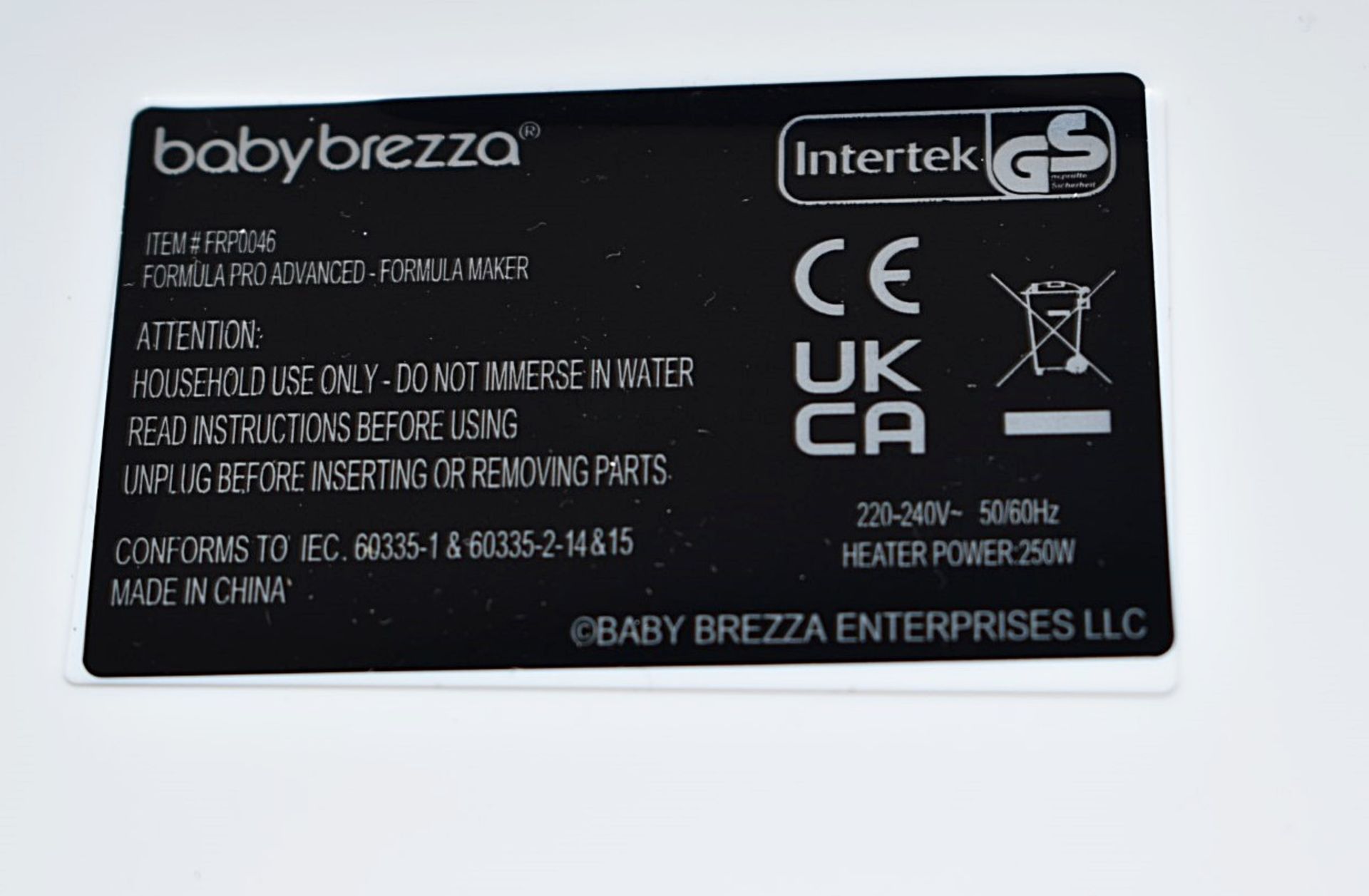 1 x BABY BREZZA Formula Pro Advanced Formula Dispenser Machine - Original Price £235.00 - Boxed - Image 12 of 12