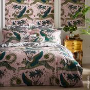 1 x EMMA J SHIPLEY 'Lynx' Designer Kingsize Cotton Sateen Duvet Cover (230cm x 220cm) - RRP £180.00