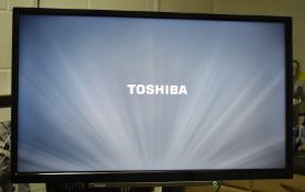 1 x Toshiba 32 Inch Alexa Smart TV With Stand and Sony Sound Bar - Type: 32WK3A63DB