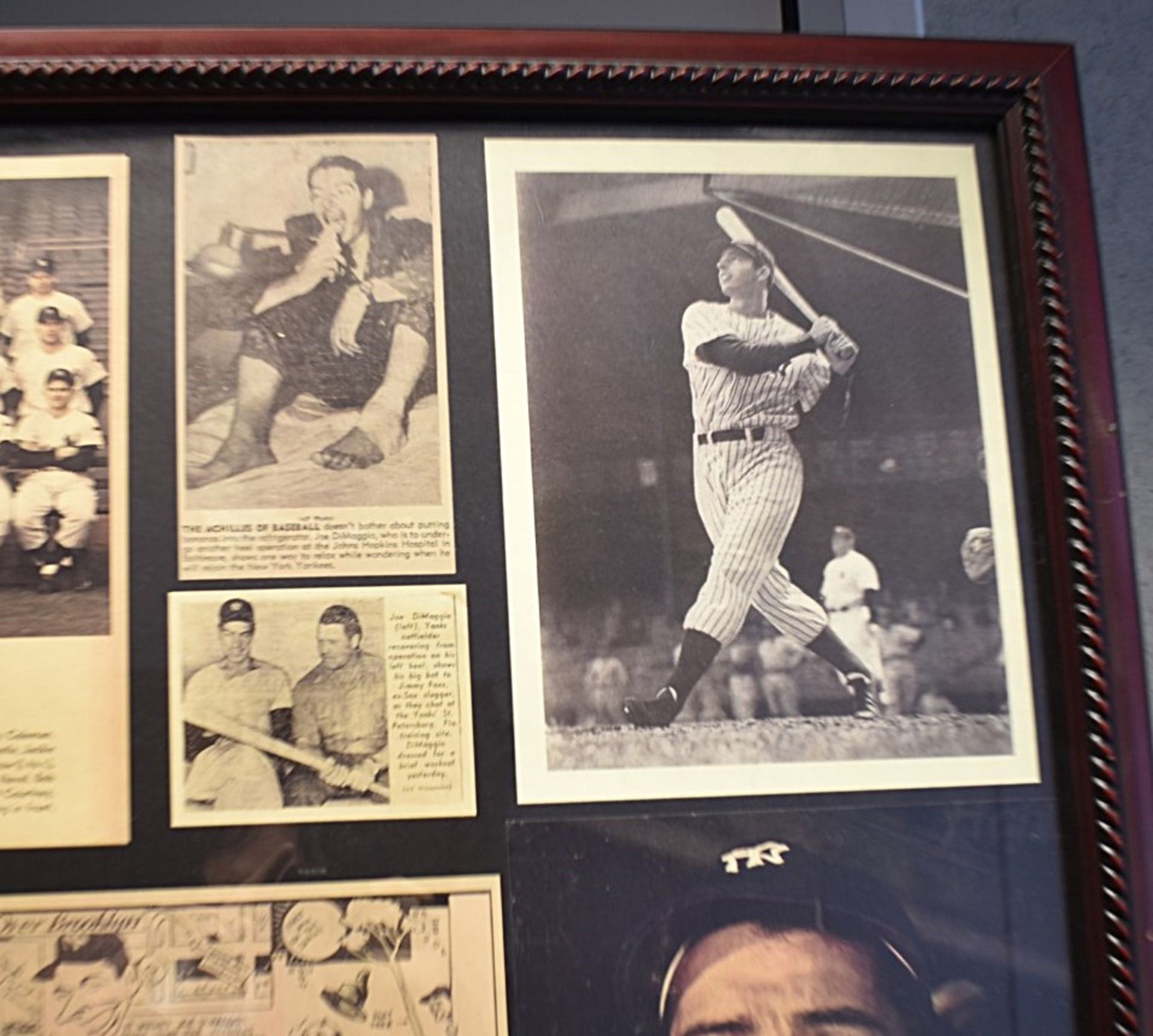 1 x Large Framed Montage Featuring American Sportsmen - From a Popular American Diner - Image 2 of 5