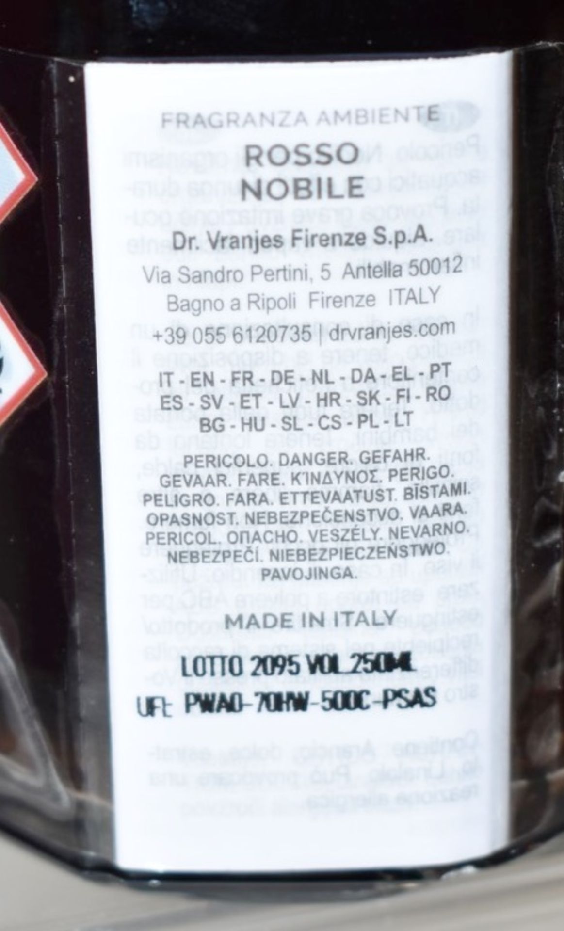 1 x DR. VRANJES FIRENZE 250ml Rosso Nobile Fragrance with Gift Box - Image 4 of 6