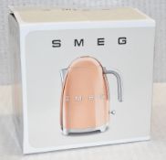 1 x SMEG 50’s Retro Style 1.7L Kettle with a Rose Gold Finish - Original Price £189.00