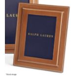 1 x RALPH LAUREN HOME 'Brennan' Luxury Leather Frame (5" x 7") - Original Price £245.00