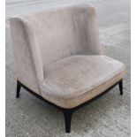 1 x FLEXFORM Dragonfly Poltrona Italian Designer Armchair, in a Mocha Velvet - Original RRP £2,700