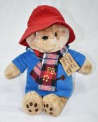 1 x Paddington Bear With Scarf Plush Toy - New / Unused Stock Without Tags