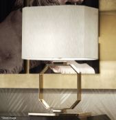1 x GIORGIO COLLECTION 'Infinity' Luxury Table Lamp with Silk Shade - Made In Italy - RRP £4,000
