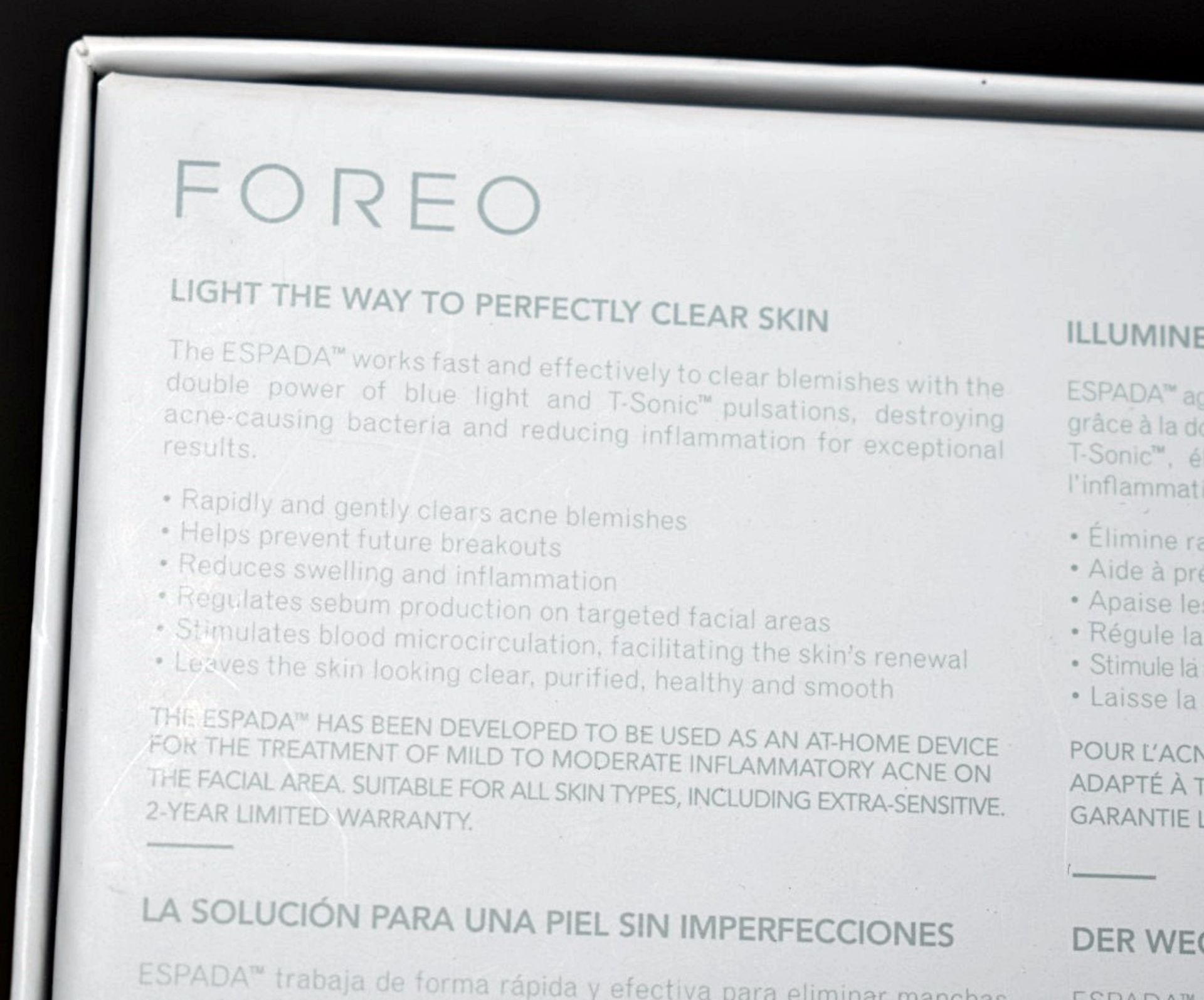 1 x FOREO 'ESPADA' Blue Light Acne Skin Treatment Device - Original Price £149.00 - Sealed & Boxed - Image 5 of 7