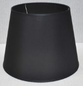 1 x VISUAL COMFORT Olsen  Linen Lamp Shade in Black, ⌀45cm - Unused Boxed Stock - Ref: HAS1082 /