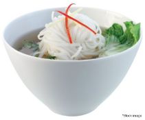 3 x LSA INTERNATIONAL 'Dine' Porcelain Noodle Bowls (16cm) - Unused Boxed Stock