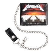 1 x Metallica Men's Bifold Wallet With Chain - Presented in Gift Box - Officially Licensed - RRP £3