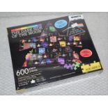 1 x Pink Floyd Dark Side of The Moon Shaped Jigsaw By Aquarius - 600 Piece Double Sided Jigsaw - New