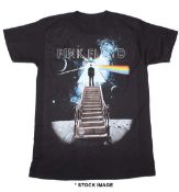 1 x PINK FLOYD Official Merchandise Stairway to the Moon Logo Short Sleeve Men's T-Shirt by Liquid