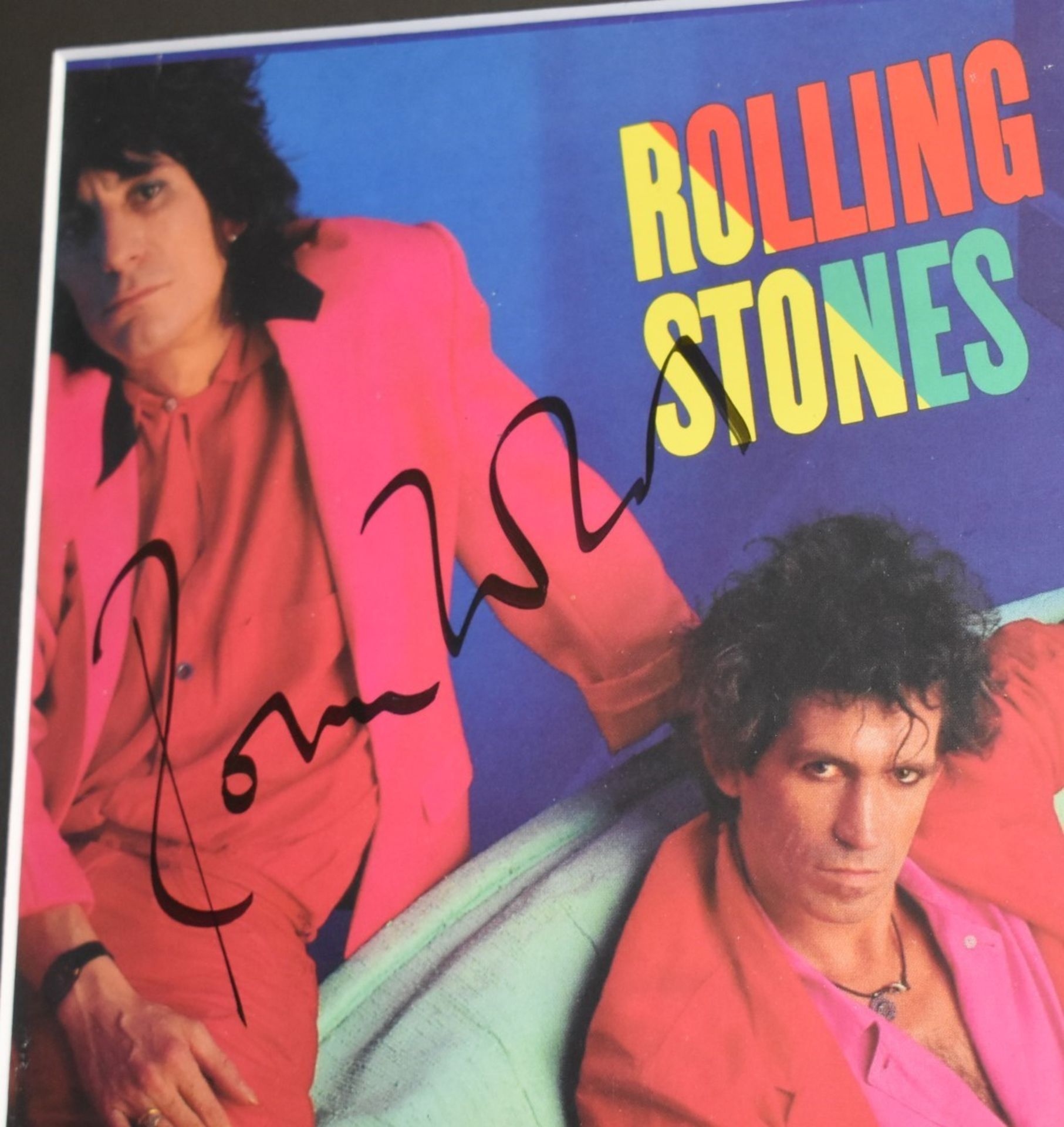 1 x Authentic ROLLING STONES Dirty Work Album Cover Signed By Jagger, Richards, Wood & Watts - Image 3 of 8
