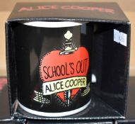 6 x Rock n Roll Themed Band Drinking Mugs - ALICE COOPER SCHOOL'S OUT - Officially Licensed