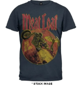 1 x MEATLOAF Bat Out of Hell Logo Short Sleeve Men's T-Shirt by Gildan - Size: Extra Large - Colour: