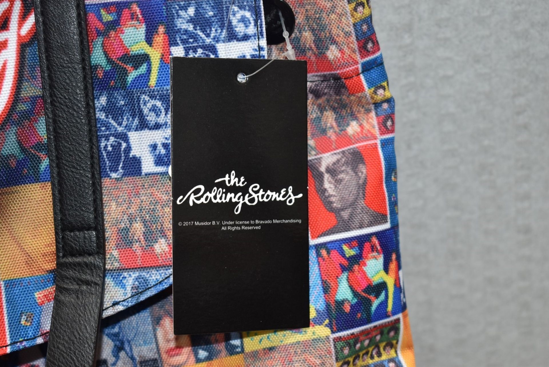 1 x Rolling Stones Vintage Style Heritage Backpack Bag By Rocksax - New & Unused - RRP £50 - Image 7 of 8