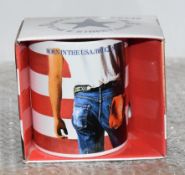 1 x Ceramic Drinking Mug - BRUCE SPRINGSTEEN BORN IN THE USA - Officially Licensed Merchandise - New