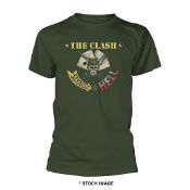 1 x THE CLASH Straight Aces Logo Short Sleeve Men's T-Shirt by Gildan - Size: Extra Large -