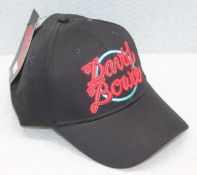 1 x David Bowie Baseball Cap Featuring the Iconic 1978 World Tour Logo - Colour: Black / Red - One