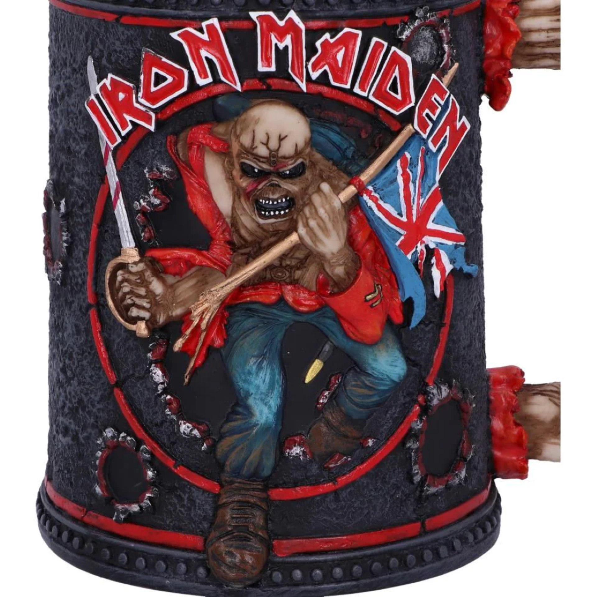 1 x Iron Maiden Officially Licensed Tankard Featuring Eddie the Trooper and Union Jack - RRP £60 - Image 10 of 11