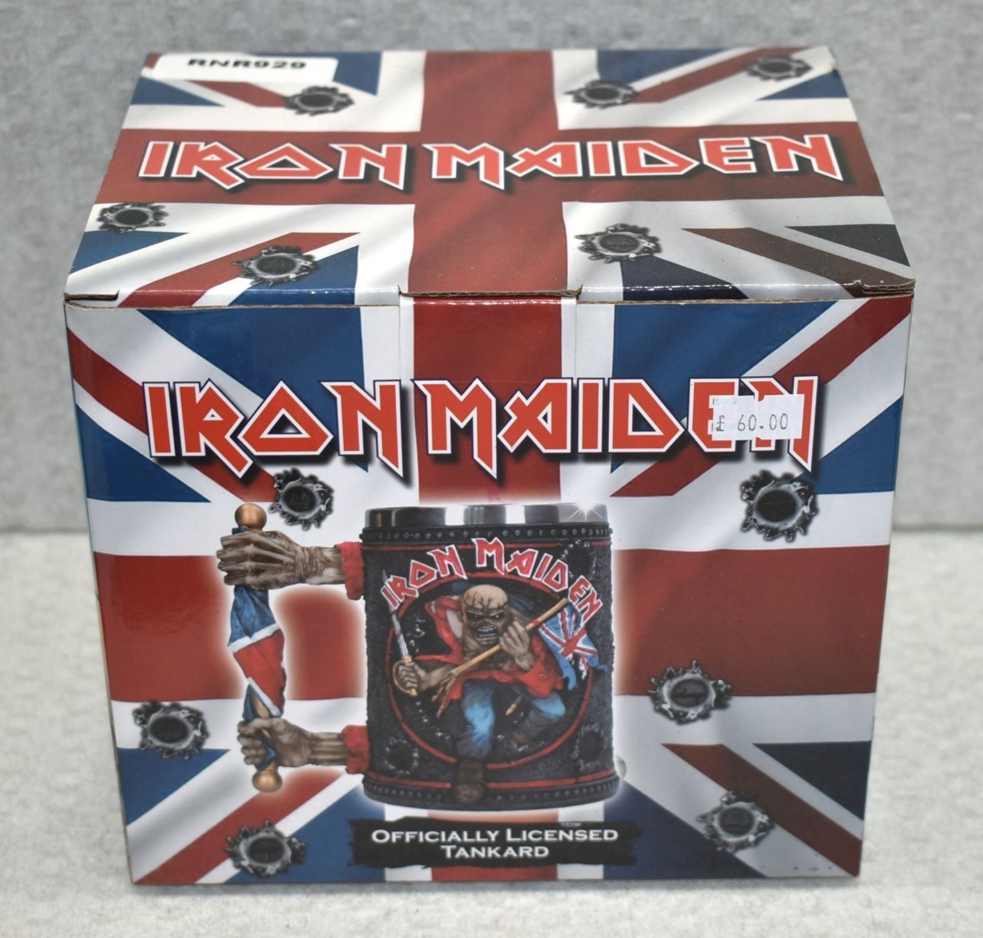 1 x Iron Maiden Officially Licensed Tankard Featuring Eddie the Trooper and Union Jack - RRP £60 - Image 2 of 11