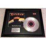 1 x Framed RAINBOW Silver 7 Inch Vinyl Record - SINCE YOU BEEN GONE