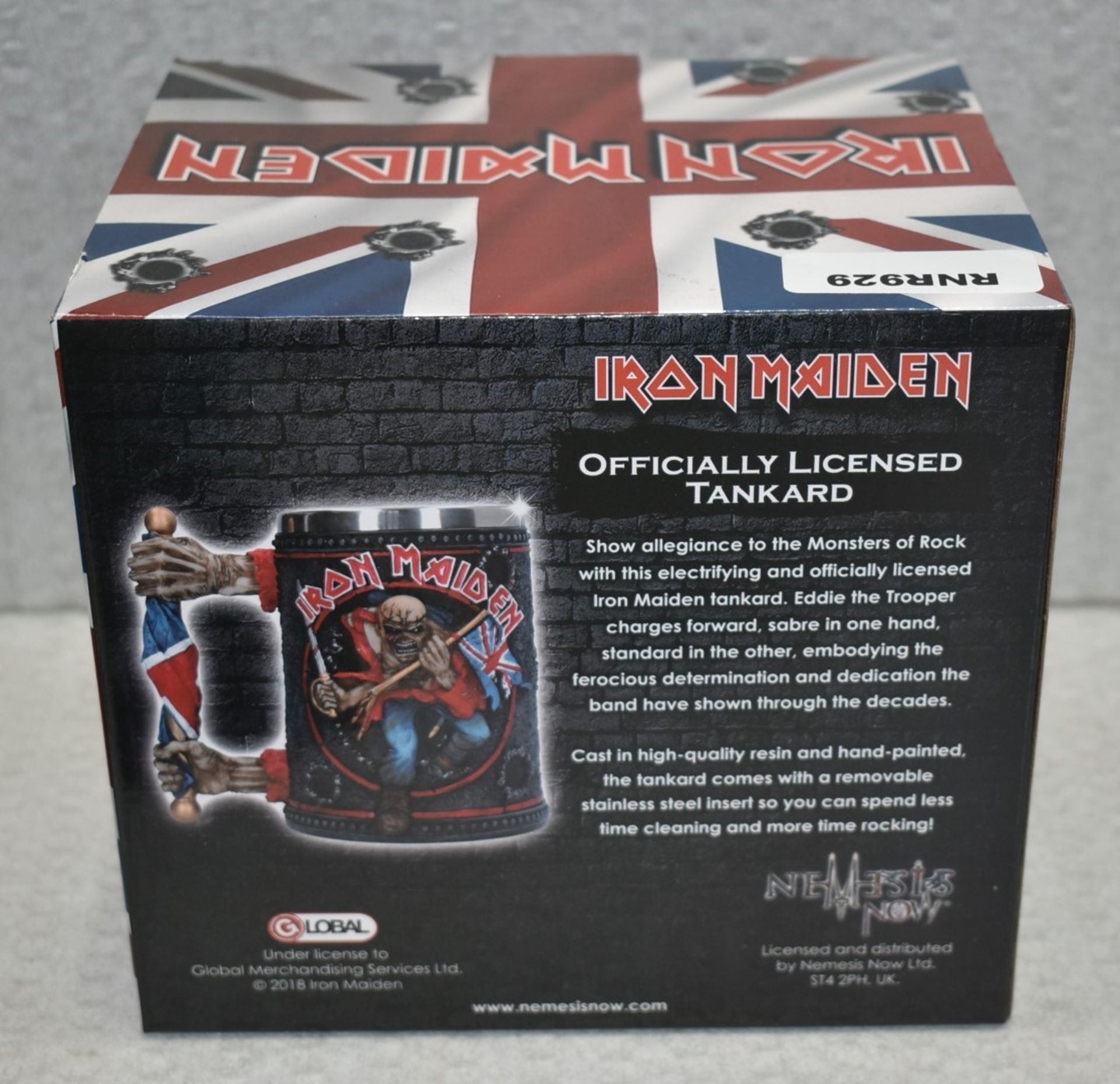 1 x Iron Maiden Officially Licensed Tankard Featuring Eddie the Trooper and Union Jack - RRP £60 - Image 3 of 11