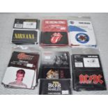 28 x Card Holder Wallets - Bowie, Nirvana, Rolling Stones, ACDC, Bob Marley, Queen - RRP £140