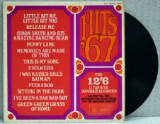 1 x HITS '67 12 Top Hits of 1967 MFP Records 2 Sided 12 inch Vinyl - Ref: RNR8639 - CL720 -