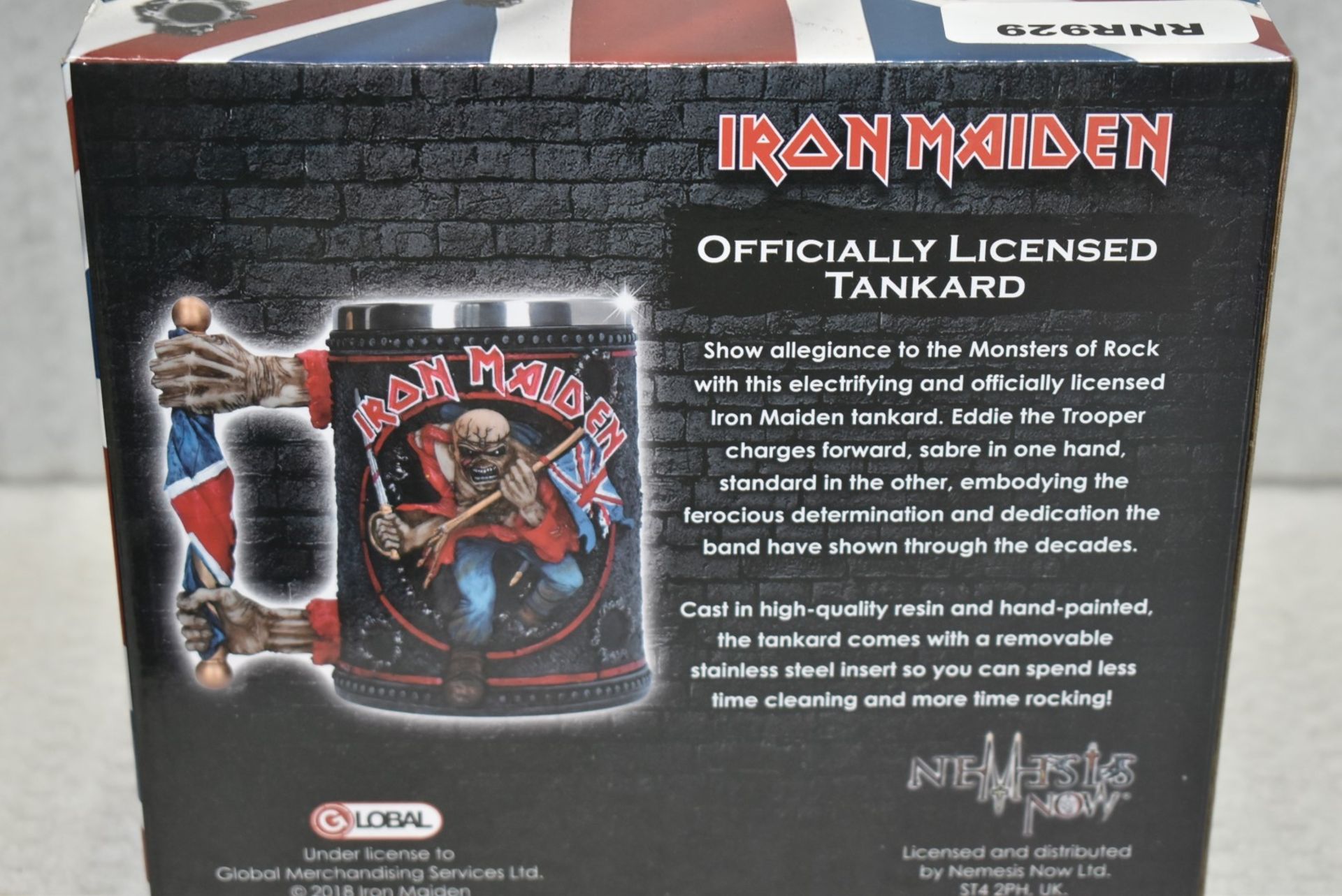 1 x Iron Maiden Officially Licensed Tankard Featuring Eddie the Trooper and Union Jack - RRP £60 - Image 4 of 11