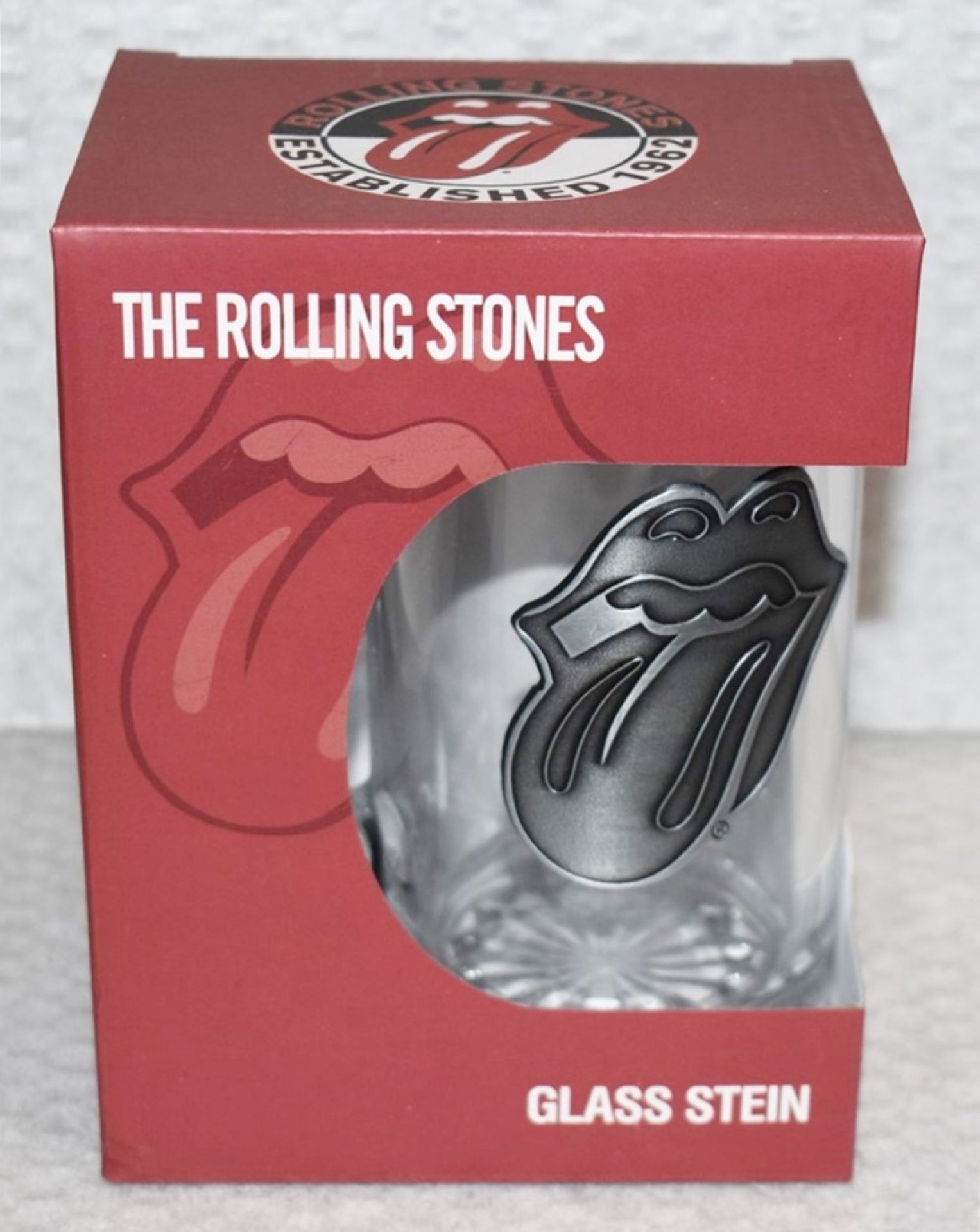 1 x Rolling Stones Half Pint Drinking Stein in Gift Box - Officially Licensed Merchandise By Bravado