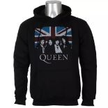 1 x Queen Vintage Union Jack Men's Hooded Jumper - Size: Large - RRP £40