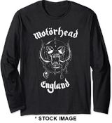 1 x MOTORHEAD England "Everything Louder than Everything Else" Long Sleeve Men's T-Shirt by Gildan -