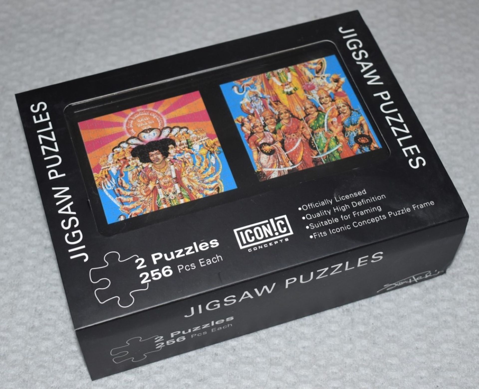 1 x Jimmy Hendrix Jigsaw Puzzle Set - Includes 2 x 256pc Jigsaws in Collectors Metal Gift Box