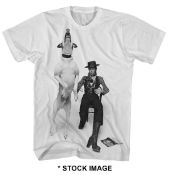 1 x DAVID BOWIE Official Merchandise 1974 David Bowie with Jumping Dog Shot by Terry O'Neill Logo