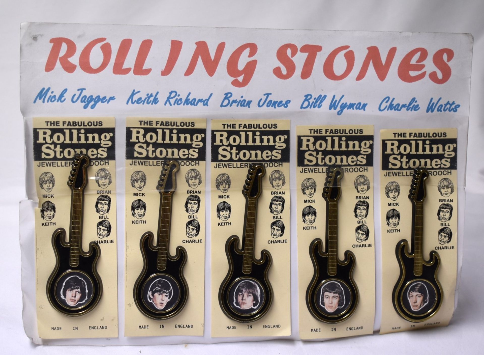 1 x Full Set of Rolling Stones Invicta Guitar Brooches - Unused - CL720 - Location: Altrincham WA14 - Image 2 of 5