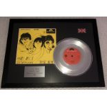 1 x Framed THE WHO Silver 7 Inch Vinyl Record - HAPPY JACK