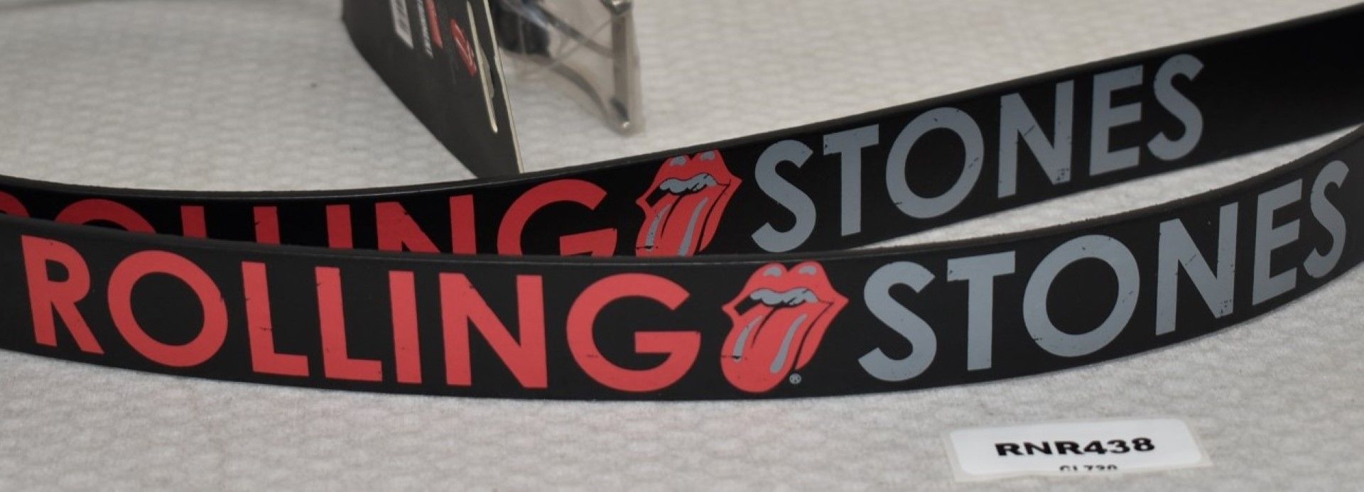 2 x Men's Rolling Stones Belts by Bravado - PU Leather - Iconic Tongue Logo - RRP £40 - Image 3 of 6