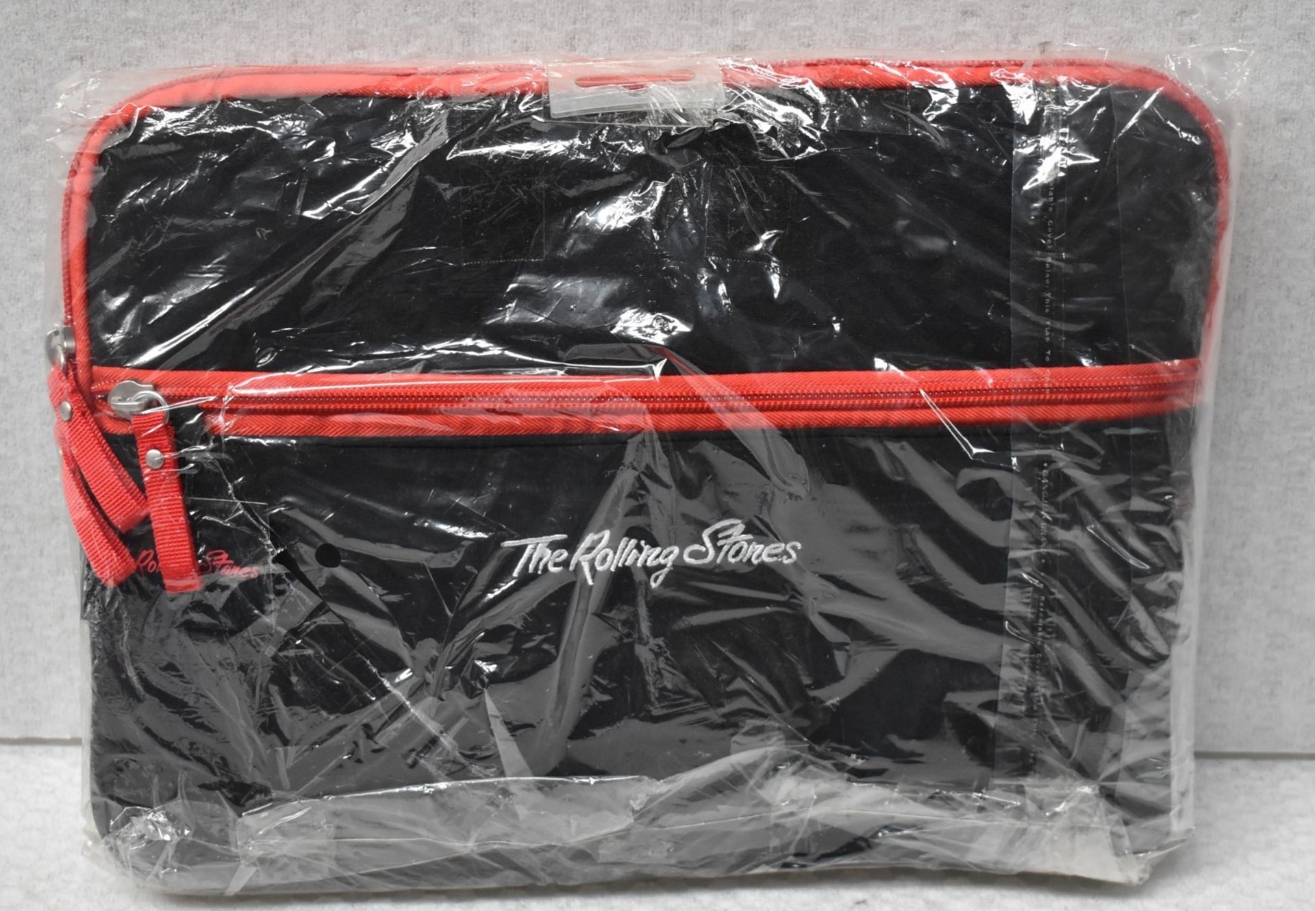 1 x Rolling Stones Laptop Case With Front Zipper Pocket - Suitable For Laptops Upto 13 Inch RRP £35 - Image 2 of 3