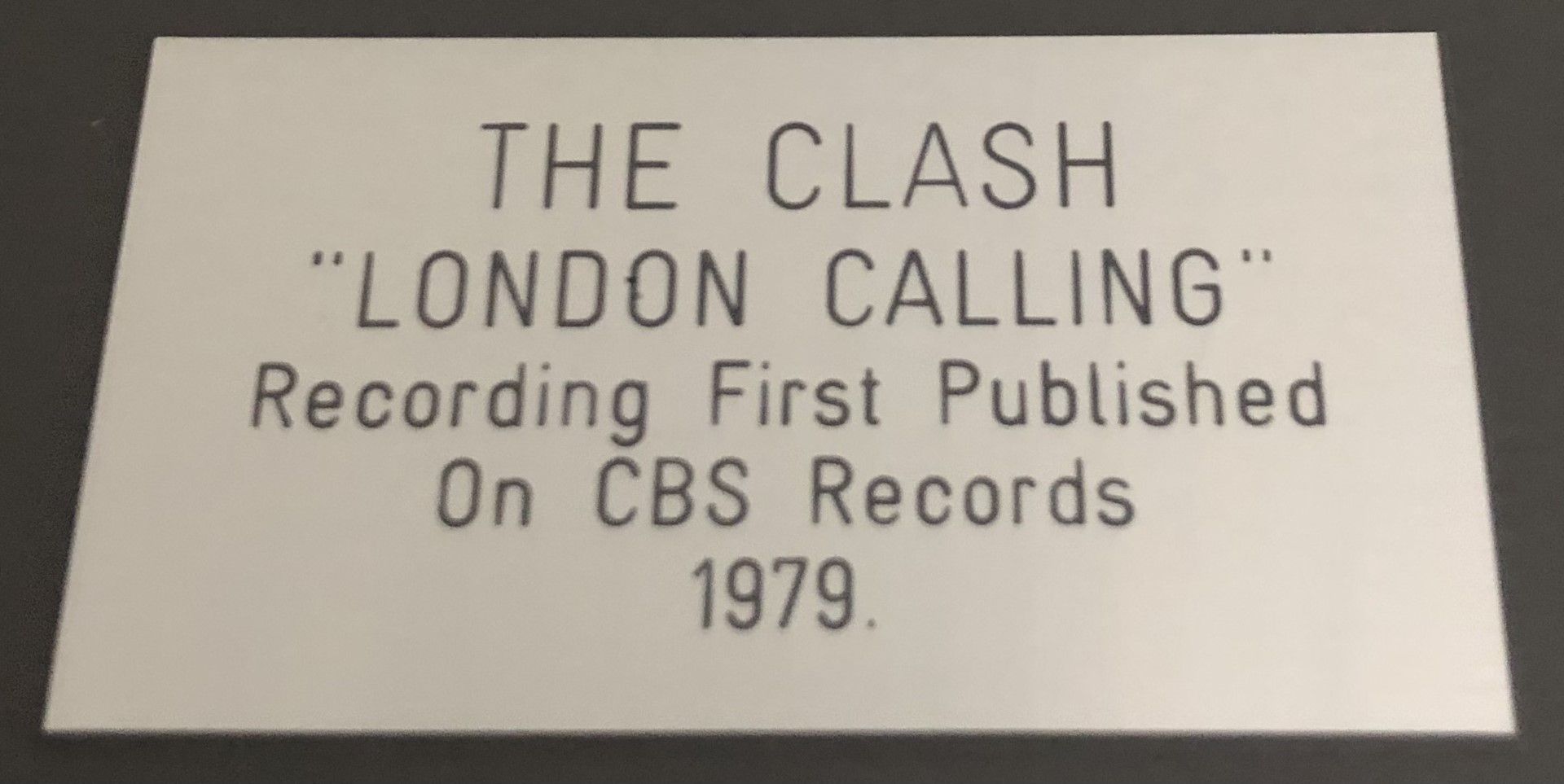 1 x THE CLASH Silver 7 Inch Vinyl Record - LONDON CALLING - Image 2 of 5