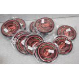 20 x Rolling Stones Table Coasters - North America Zip Code Tour With Iconic Tongue and Lips