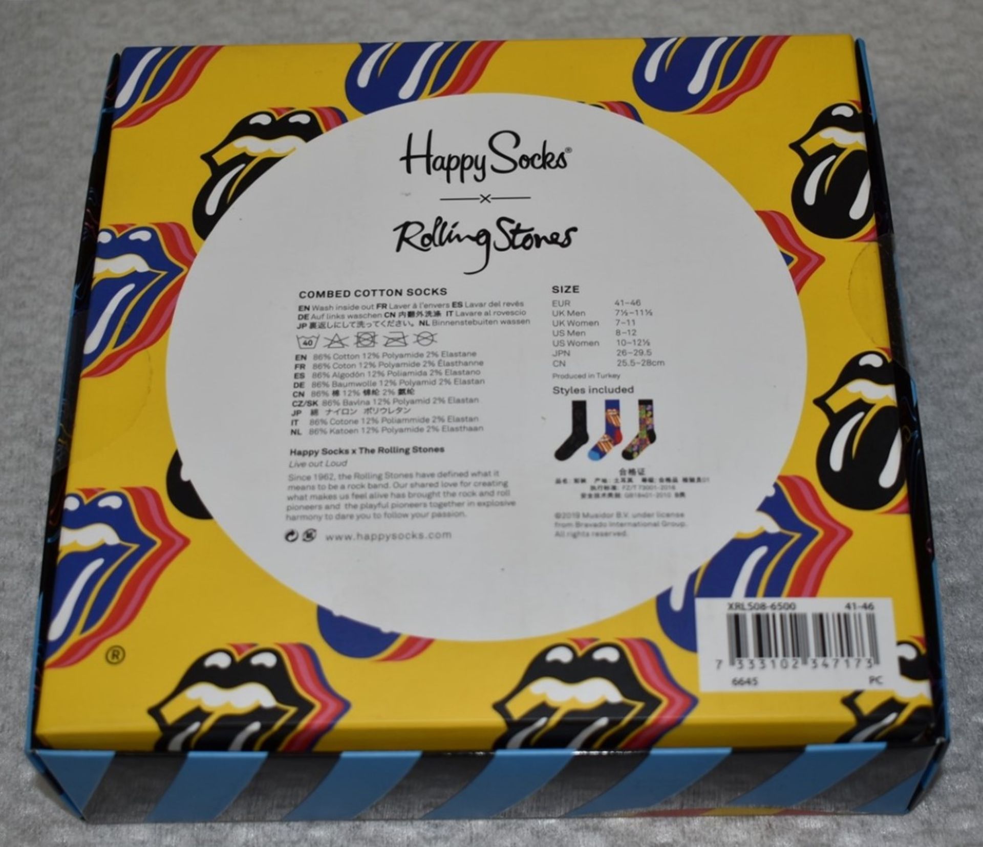 1 x Happy Socks Rolling Stones Gift Set - Officially Licensed Merchandise - New & Unused - RRP £40 - Image 3 of 6