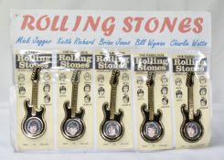 1 x Full Set of Rolling Stones Invicta Guitar Brooches - Unused - CL720 - Location: Altrincham WA14