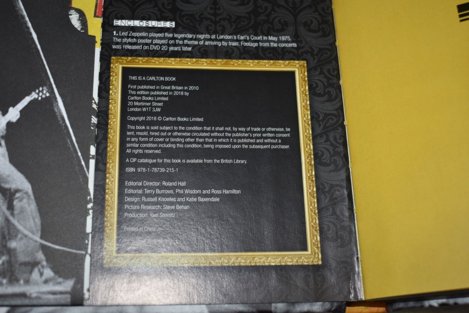 1 x Treasures of Led Zeppelin Box Set - Includes Illustrated Book and Facsimiles of Rare Memorabilia - Image 8 of 9