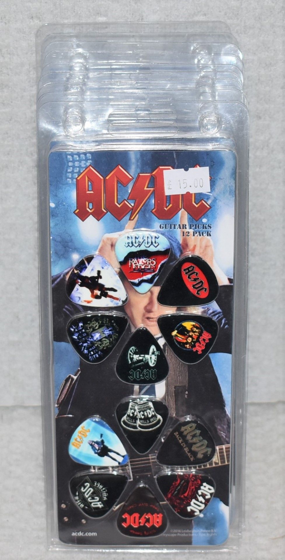 10 x ACDC Guitar Pick Multipacks By Perri's - 6 Picks Per Pack - Officially Licensed Merchandise -