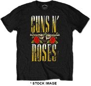 1 x GUNS N' ROSES Official Merchandise BIG GUNS Logo Short Sleeve Men's T-Shirt by Bravado and