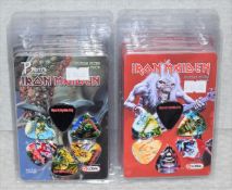 10 x Iron Maiden Guitar Pick Multipacks By Perri's - 6 Picks Per Pack - Includes Two Designs -