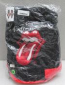 1 x Rolling Stones Children's Bathrobe - Size: Large - Features the Iconic Tongue and Lips Logo on
