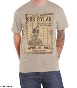 1 x BOB DYLAN Authentic Bob Dylan Official Merchandise BLOWING IN THE WIND HICKS CAGE Logo Short