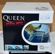 6 x Rock n Roll Themed Band Drinking Mugs - QUEEN LIVE AID - Officially Licensed Merchandise by GB